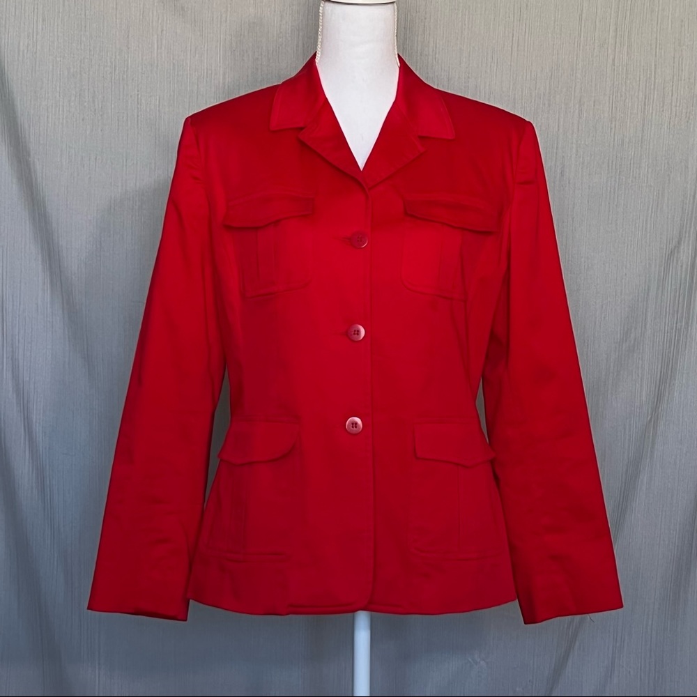 Donna Rae New York Women’s Red Blazer: Size 12